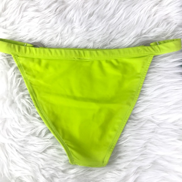 Topshop Bikini Bottom Lime Green Size 10 - Picture 5 of 5